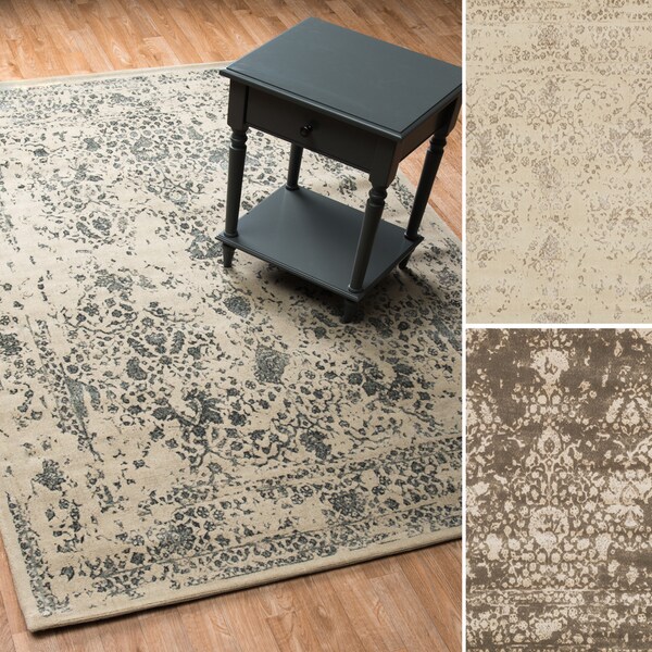 Transitional Antique Ivory Vintage Glam Rug - 9'2 x 12'2