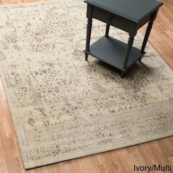Transitional Multi Vintage Glam Rug