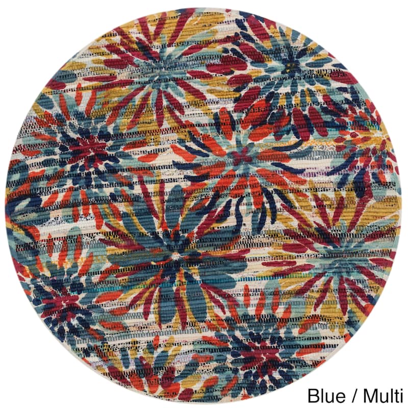 Alexander Home Hand Woven Maria Cotton Daisy Rug