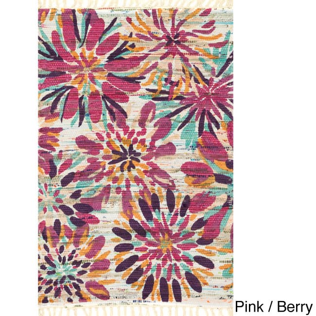 Alexander Home Hand Woven Maria Cotton Daisy Rug
