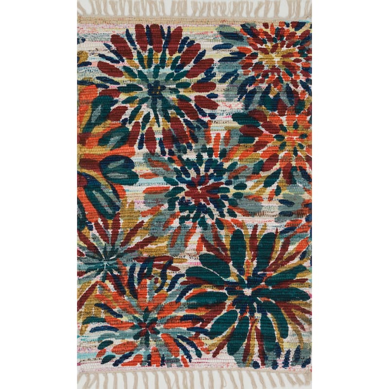 Alexander Home Hand Woven Maria Cotton Daisy Rug