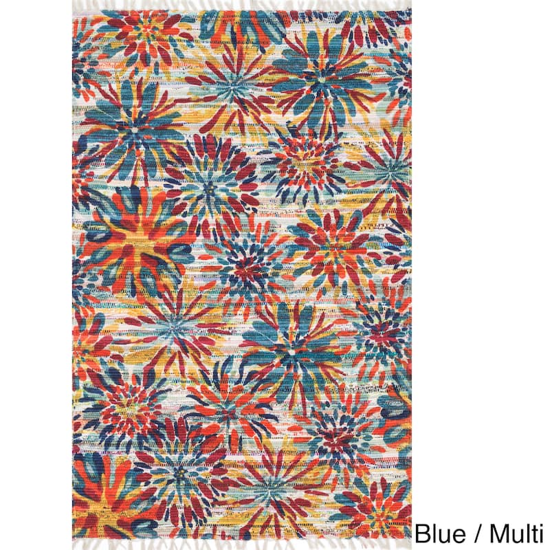 Alexander Home Hand Woven Maria Cotton Daisy Rug