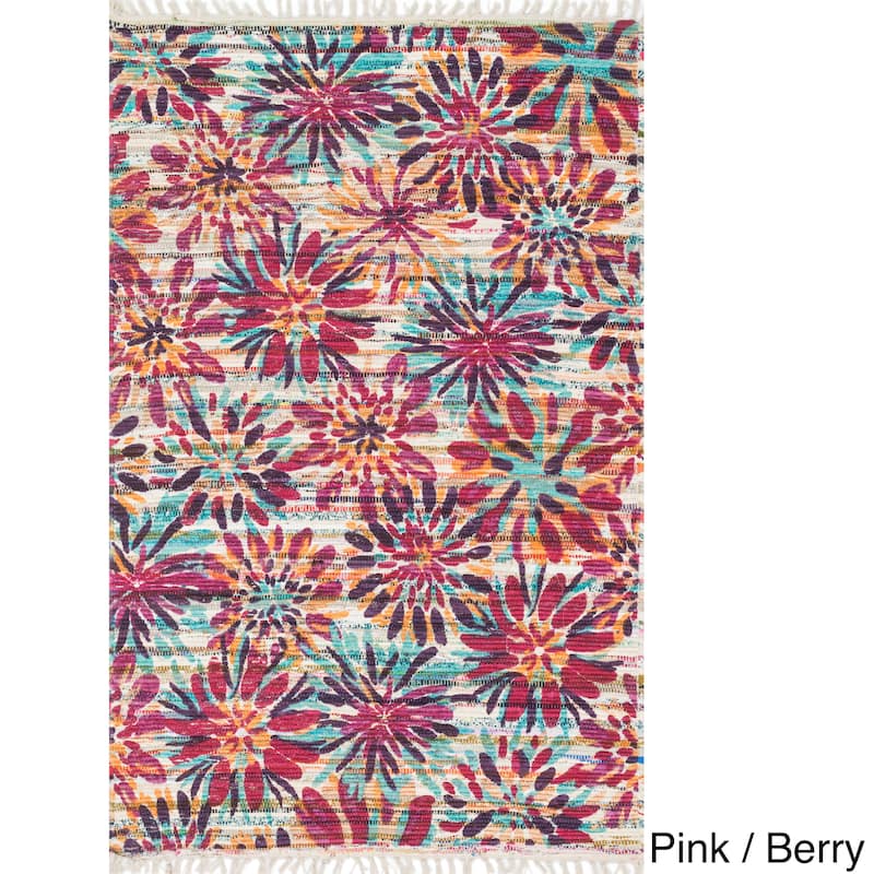 Alexander Home Hand Woven Maria Cotton Daisy Rug