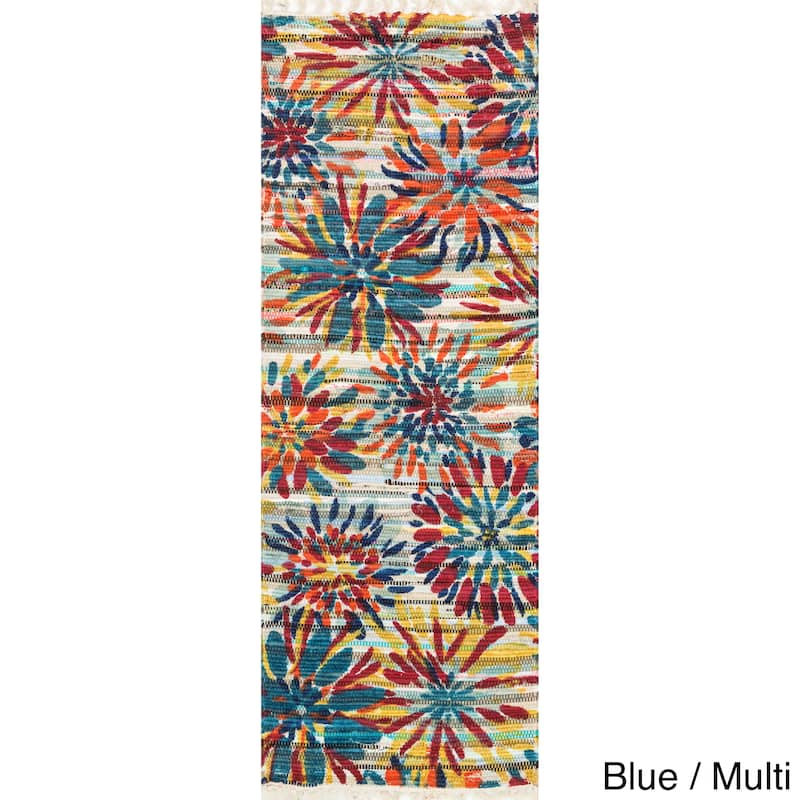 Alexander Home Hand Woven Maria Cotton Daisy Rug
