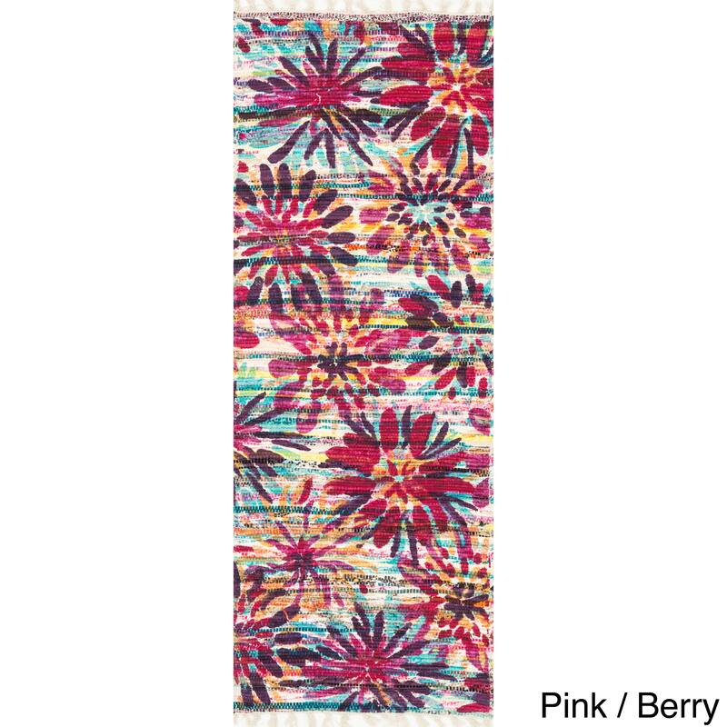 Alexander Home Hand Woven Maria Cotton Daisy Rug