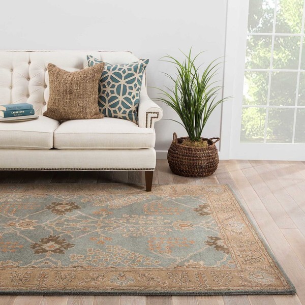 Maison Rouge Ezra Handmade Floral Grey/ Brown Area Rug (8' x 10')