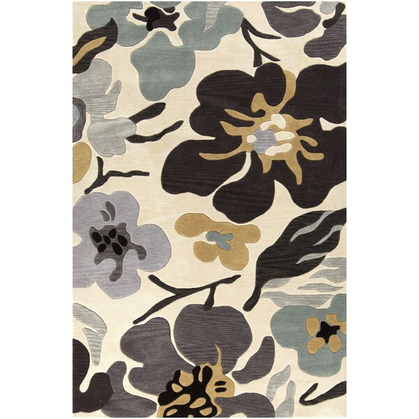 Hand-Tufted Moncia Floral Pattern Area Rug