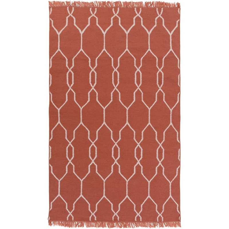 Hand-Woven Terrell Lattice Pattern Indoor/Outdoor Area Rug (9' x 13')
