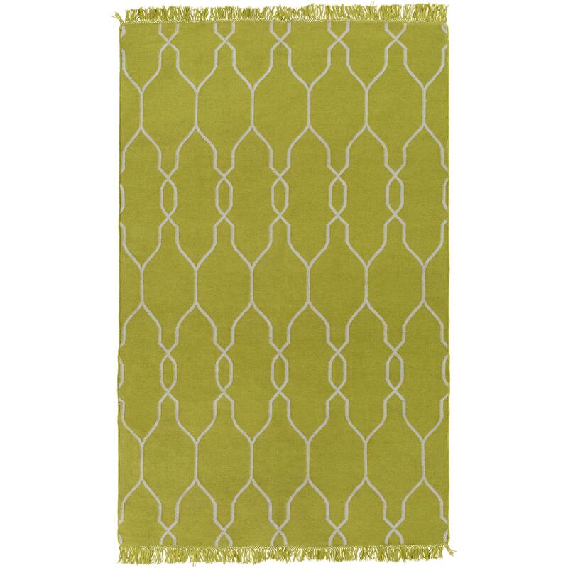 Hand-Woven Terrell Lattice Pattern Indoor/Outdoor Area Rug (9' x 13')