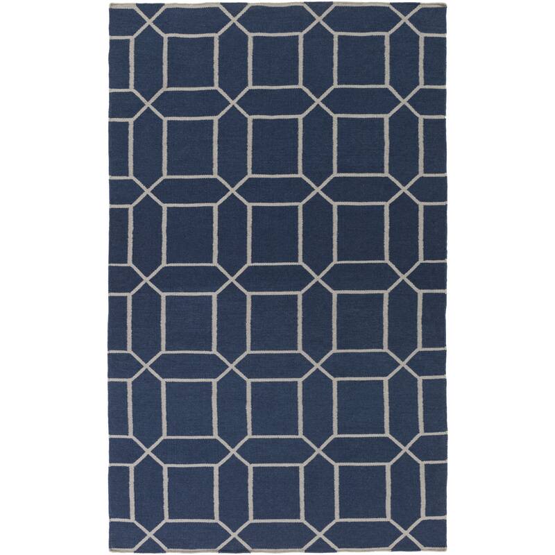 Hand-Woven Rodolfo Geometric Pattern Indoor/Outdoor Area Rug