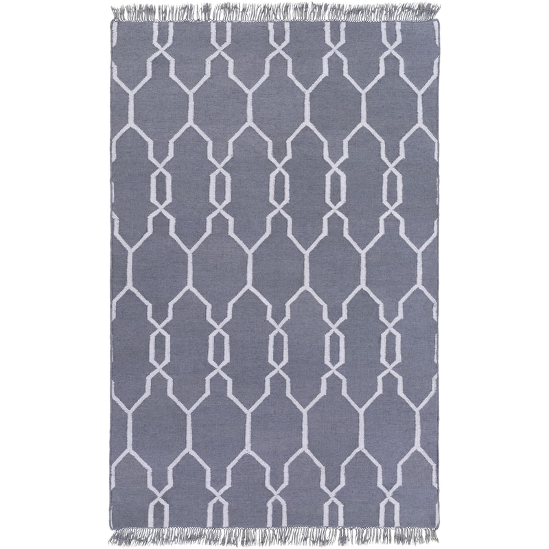 Hand-Woven Terrell Lattice Pattern Indoor/Outdoor Area Rug