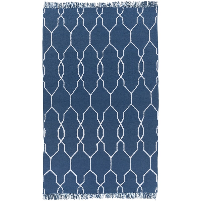 Hand-Woven Terrell Lattice Pattern Indoor/Outdoor Area Rug