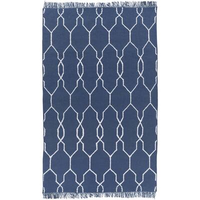 Hand-Woven Terrell Lattice Pattern Indoor/Outdoor Area Rug