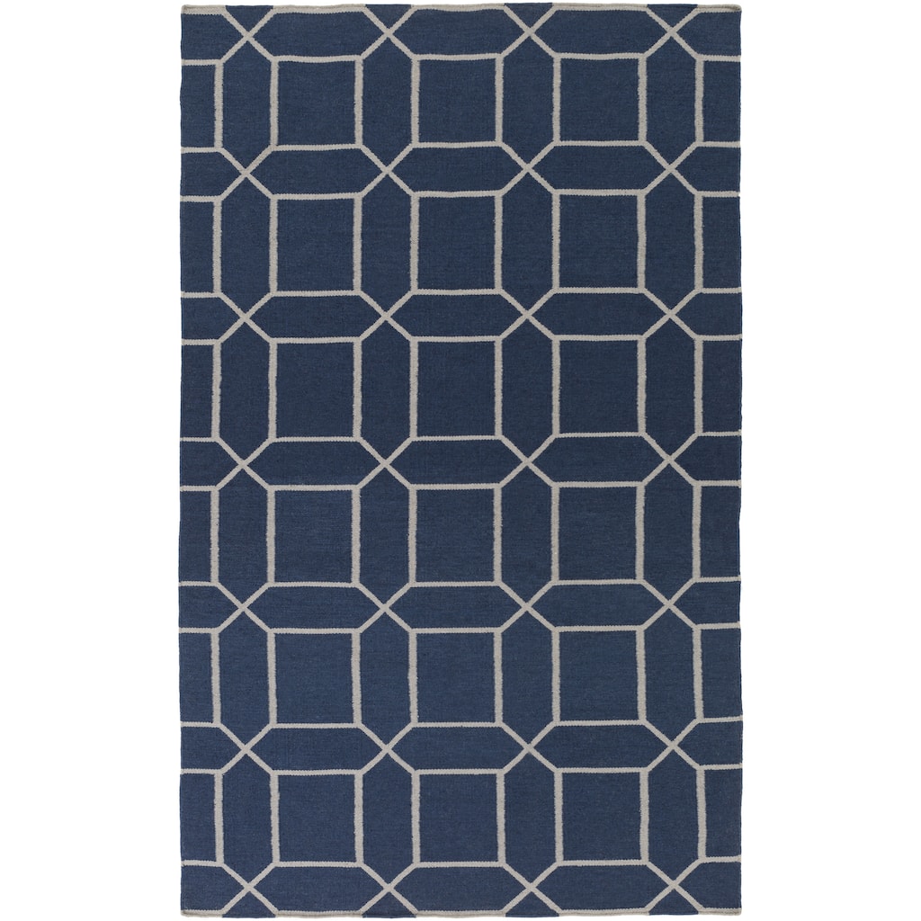 Hand-Woven Rodolfo Geometric Pattern Indoor/Outdoor Area Rug