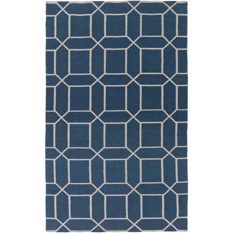Hand-Woven Rodolfo Geometric Pattern Indoor/Outdoor Area Rug