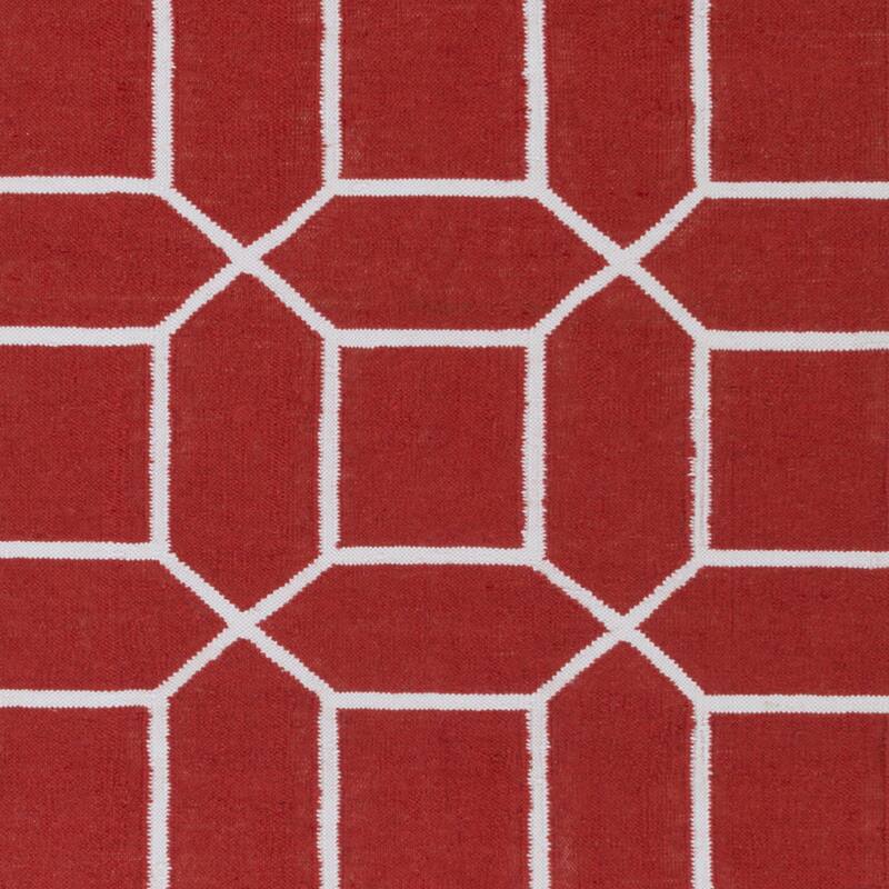 Hand-Woven Rodolfo Geometric Pattern Indoor/Outdoor Area Rug