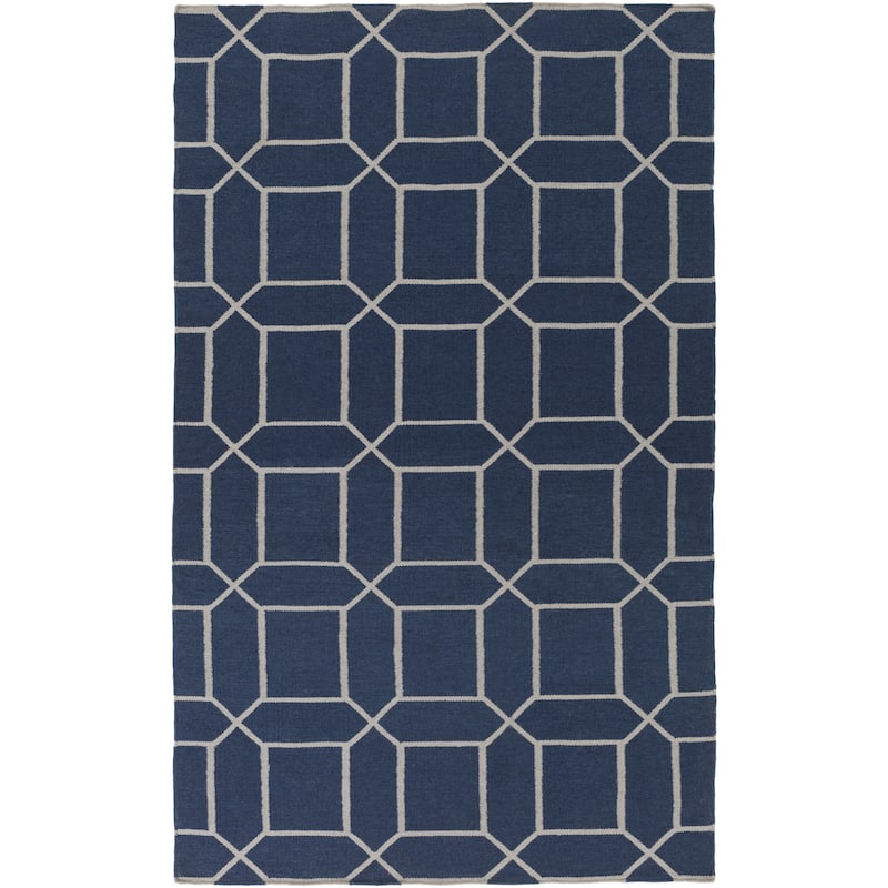Hand-Woven Rodolfo Geometric Pattern Indoor/Outdoor Area Rug