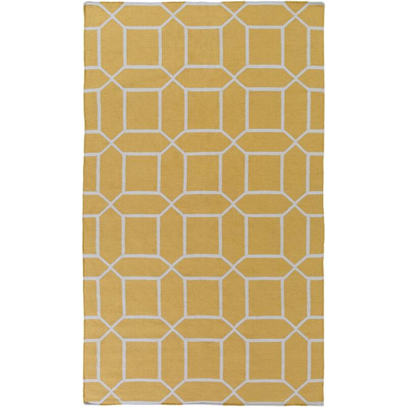 Hand-Woven Rodolfo Geometric Pattern Indoor/Outdoor Area Rug