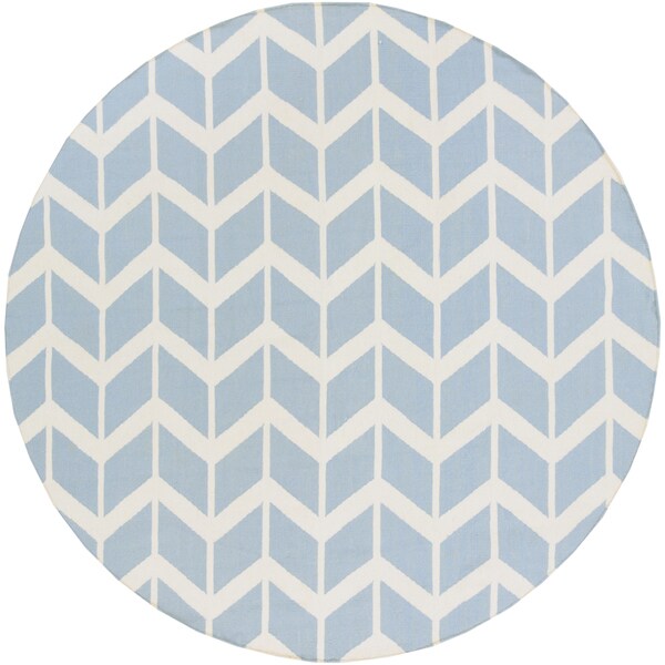 Hand-Woven Bruton Chevron Wool Area Rug