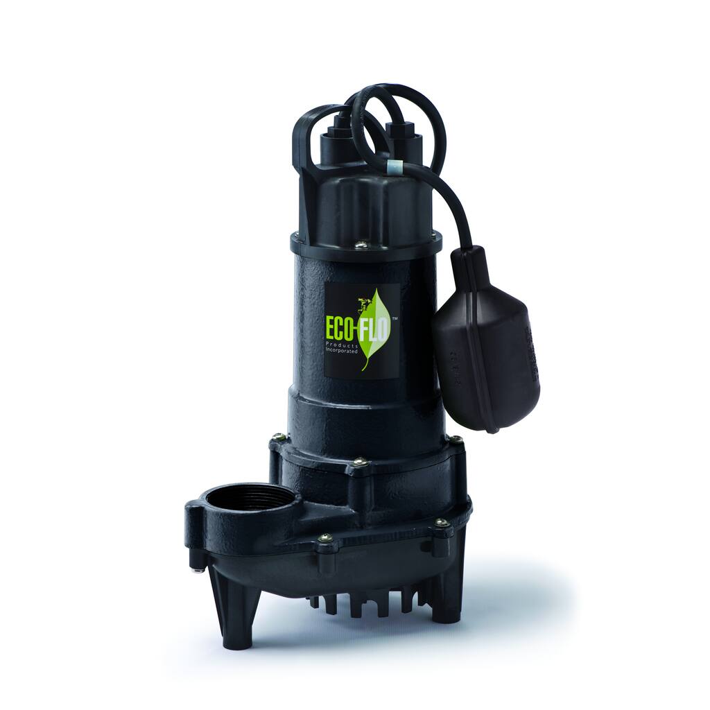 Eco-Flo Cast Iron Submersible 3/4 HP 6300 GPH Sump Pump with Wide Angle Switch