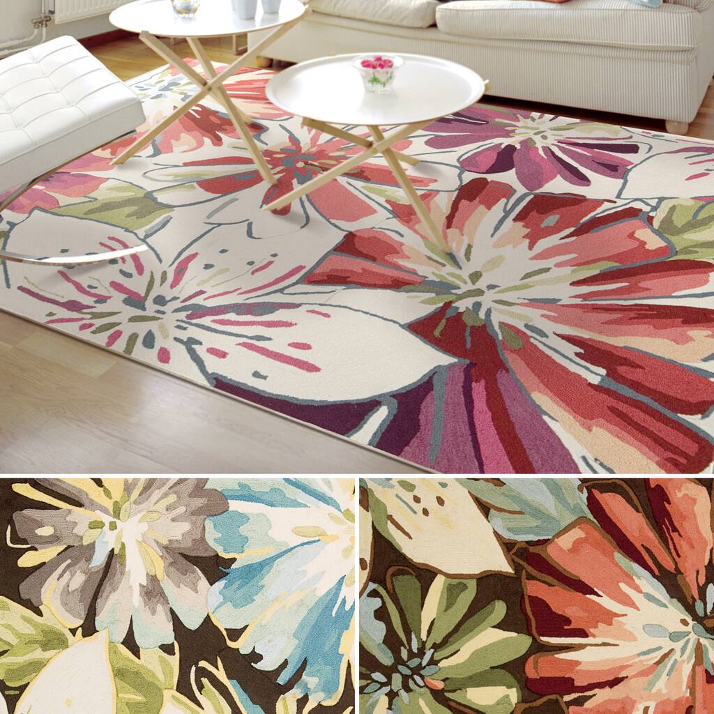 Rug Squared Laurel Floral Print Area Rug (5' x 7'6)