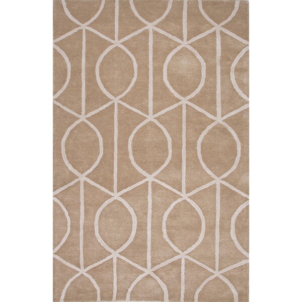 Shop Handmade Geometric Neutral Area Rug (5' X 8') Free Shipping