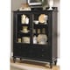 preview thumbnail 1 of 0, Liberty Black Cherry Traditional Display Cabinet