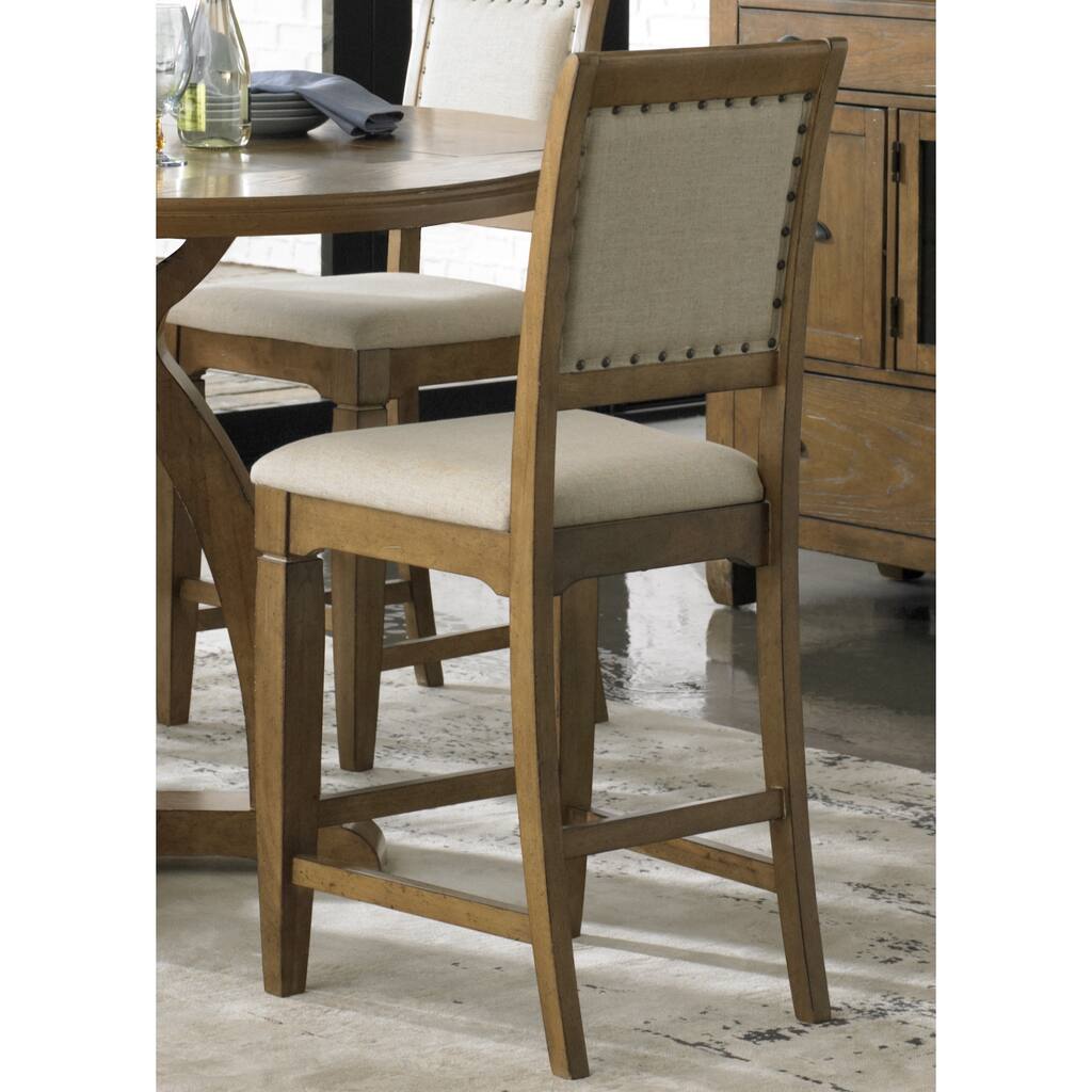 Liberty Town and Country Distressed Sandstone Counter Height Barstool