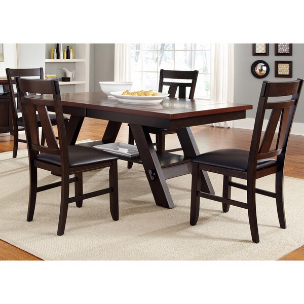Lawson Espresso Two Tone Transitional 5-piece Dinette Set