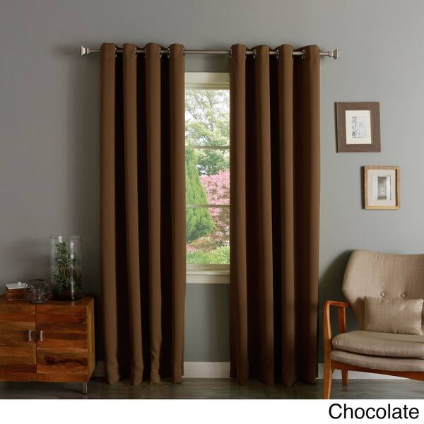 Shop Aurora Home Silver Grommet Top Thermal Insulated 96 Inch