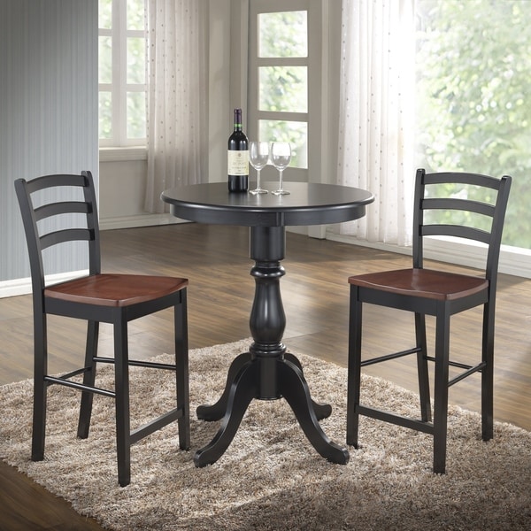Shop Linville Round Pedestal Bar Table On Sale Free 