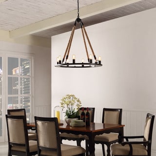 Encircle Chandelier (Black) - Chandeliers For Bedrooms by Overstock.com