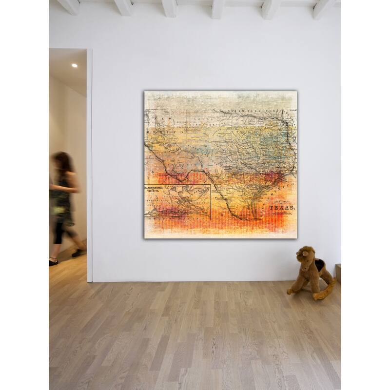 Texas Map - Multi-Color