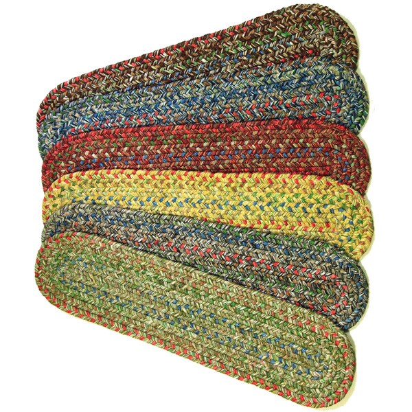 Rhody Rug Sophia Reversible Braided Stair Treads 8 X 28 Rhody Rug Sophia Reversible Braided Stair Treads 8 X 28