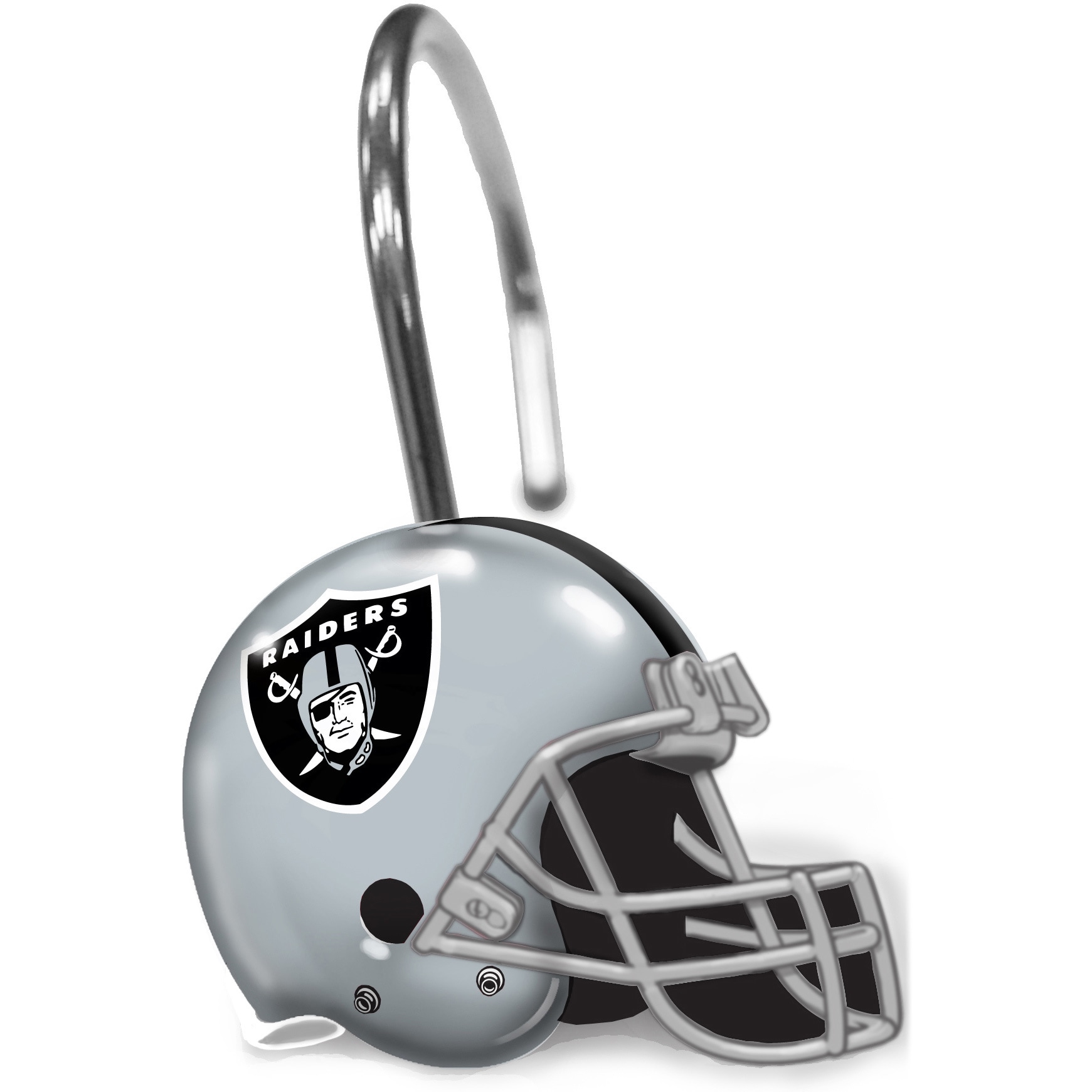 NFL Oakland Raiders Team Inflatable Lawn Helmet, Gray, One Size 