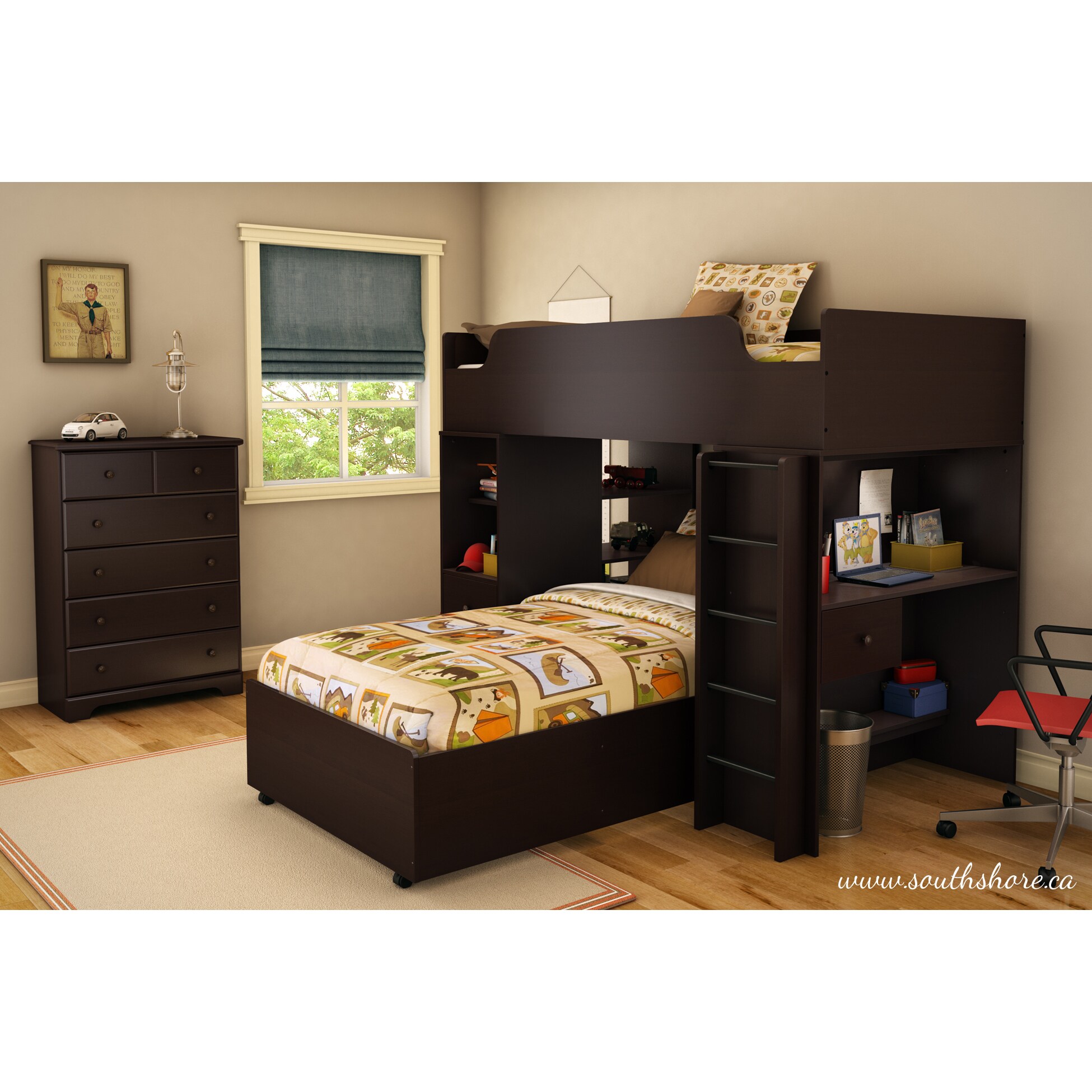 south shore twin loft bed