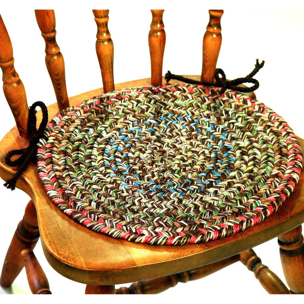 Rhody Rug Sophia Braided Reversible Chair Pads (Set of 4)