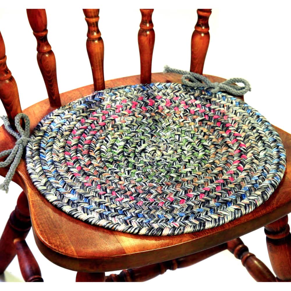 Rhody Rug Sophia Braided Reversible Chair Pads (Set of 4)