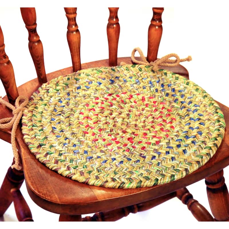 Rhody Rug Sophia Braided Reversible Chair Pads (Set of 4)
