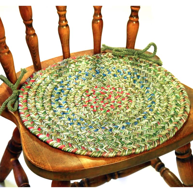 Rhody Rug Sophia Braided Reversible Chair Pads (Set of 4)