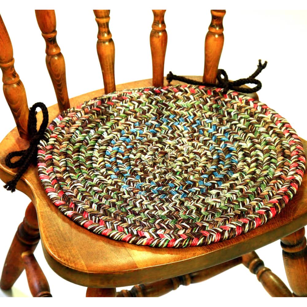 Rhody Rug Sophia Braided Reversible Chair Pads (Set of 4)