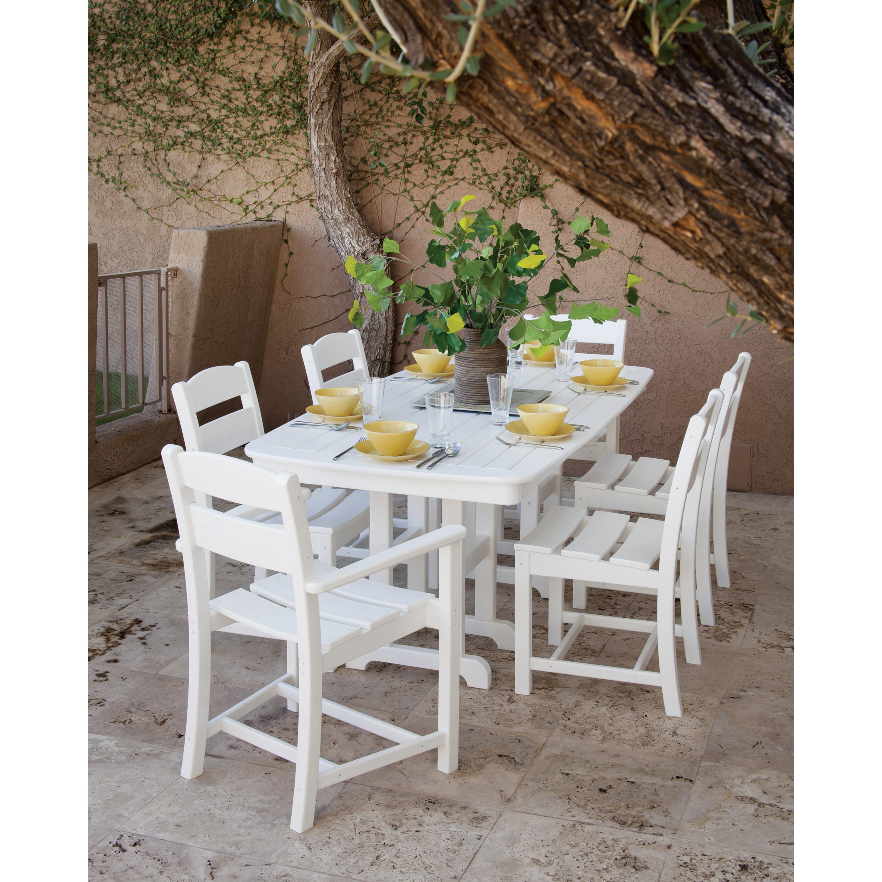 Shop Ivy Terrace Classics 7piece Outdoor Dining Set Free Shipping