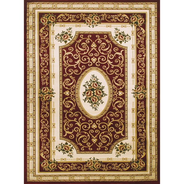 LYKE Home McKayla Red Oriental Area Rug (7' x 10')