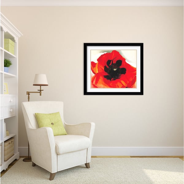 Watercolor Poppy 2-Piece 27 High Framed Wall Art Set - #1H937