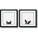 preview thumbnail 1 of 1, Framed Art Print 'Curiosity and Loyalty - set of 2' by Jon Bertelli 22 x 22-inch Each