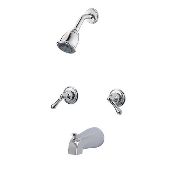Pfister 03 Series Shower Trim 3S 2-handle Trim Kit Bell Polished Chrome