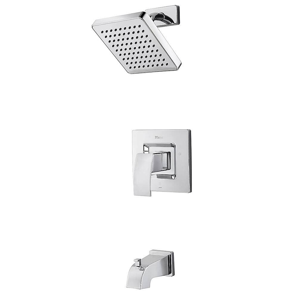 Pfister Kenzo 1-Handle Tub & Shower, Trim Only Polished Chrome