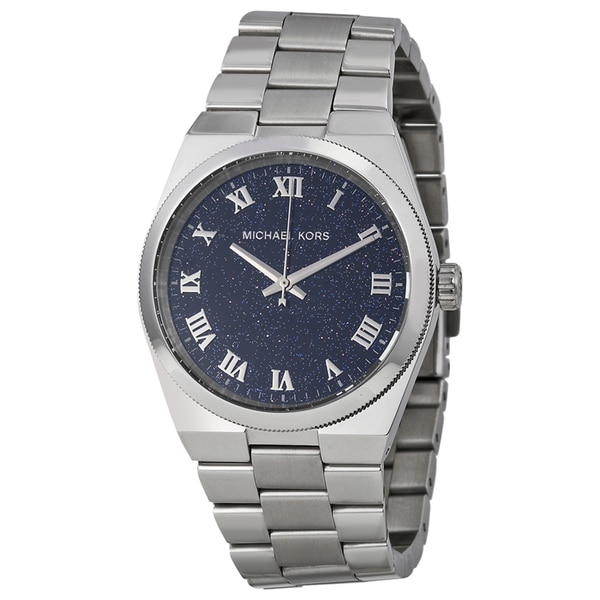 Michael Kors Women's Channing Round Silvertone Bracelet Watch