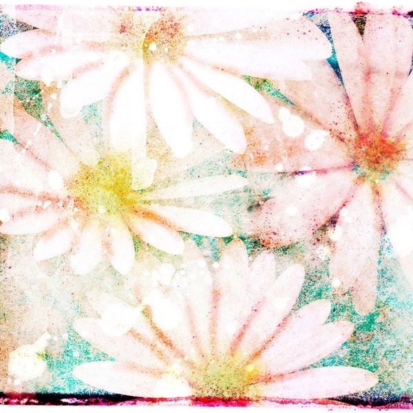 Marmont Hill - Handmade Daisies Canvas Art