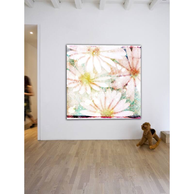 Marmont Hill Art Collective 'Daisies' Canvas art - Multi-Color